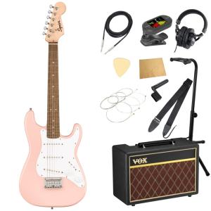 エレキギター 初心者セット スクワイヤー Mini Stratocaster Laurel Fingerboard Shell Pink VOXアンプ付き 入門11点 スクワイア Squier｜chuya-online チューヤオンライン