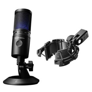 オーディオテクニカ AUDIO-TECHNICA AT2020USB-X コンデンサーUSBマイク AT8455ショックマウント付きセット｜chuya-online