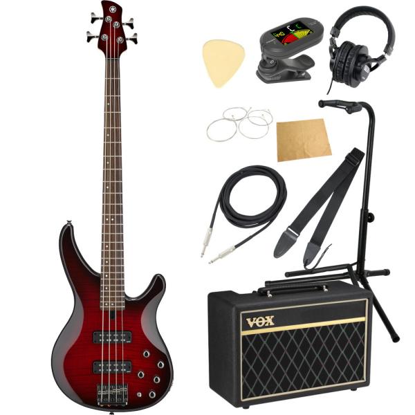 エレキベース 入門セット ヤマハ TRBX604FM DRB VOXアンプ付き 10点セット YAM...