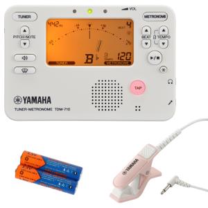 チューナー メトロノーム ヤマハ YAMAHA TDM-710IV ＆ TM-40PK 単4乾電池付き 吹奏楽 管楽器 ブラスバンド チューナー ＆ マイク セット｜chuya-online