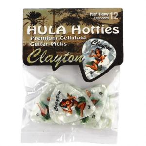 Clayton USA クレイトン HHH/12 Hula Hotties Heavy スタンダード ギターピック×12枚｜chuya-online