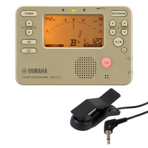 ヤマハ チューナーメトロノーム チューナー 吹奏楽 マイク付き TDM-710GL 管楽器 弦楽器 ブラスバンド オーケストラ YAMAHA｜chuya-online チューヤオンライン