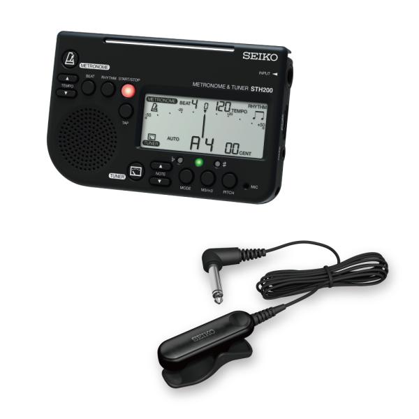 SEIKO セイコー STH200BK チューナーメトロノーム STM30BK チューナーマイク 2...