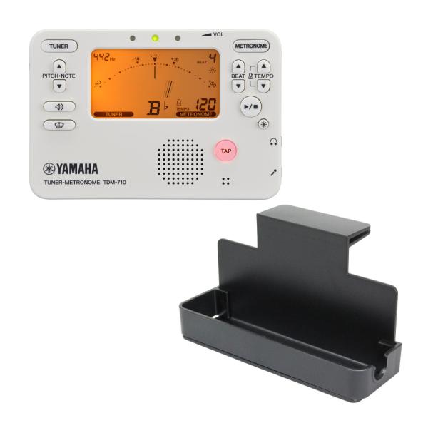 YAMAHA ヤマハ TDM-710IV アイボリー チューナーメトロノーム 譜面台トレイラック付き...