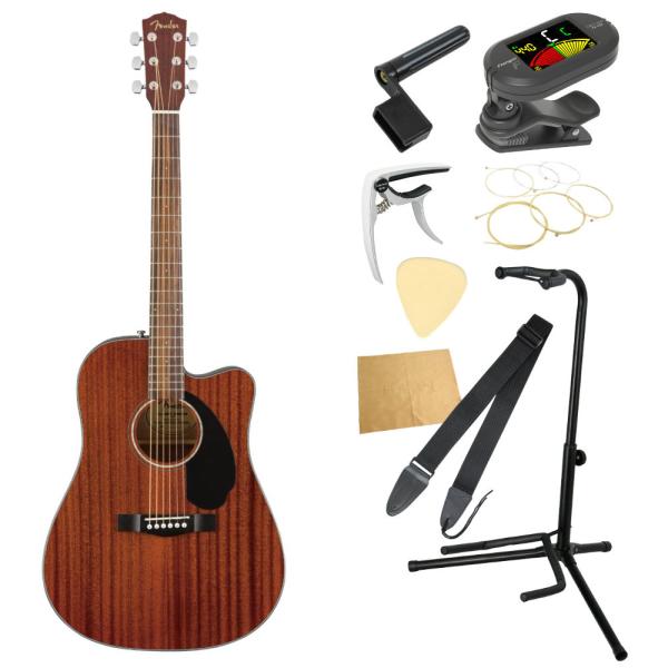 Fender CD-60SCE Dreadnought All-Mah WN エレクトリックアコース...