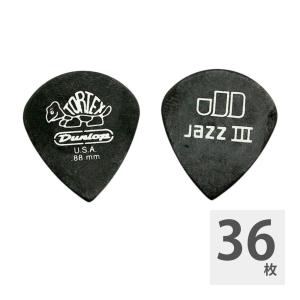 DUNLOP（ダンロップ） JIM DUNLOP TORTEX PITCH BLACK JAZZ III .88