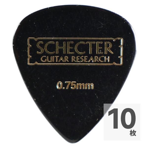SCHECTER SPT-MC10 BK ティアドロップ型 MEDIUM セルロイド ギターピック×...
