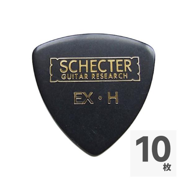 SCHECTER SPD-EC10 BK サンカク型 EX HARD セルロイド ギターピック×10...