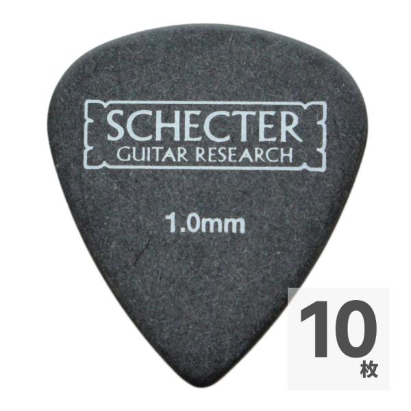 SCHECTER SPT-HP10 BK ティアドロップ型 HARD ポリアセタール ギターピック×...