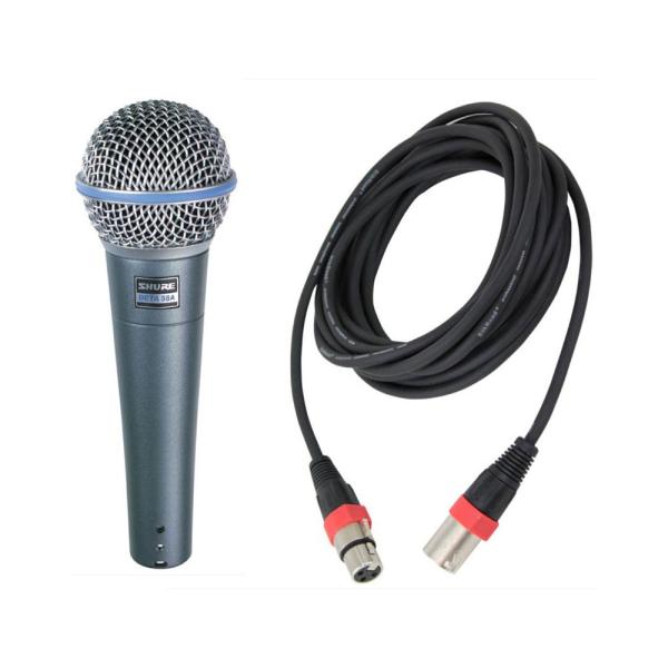 SHURE BETA58A-J 5Mマイクケーブル（XLRオス-メス）付き ボーカル用ダイナミックマ...