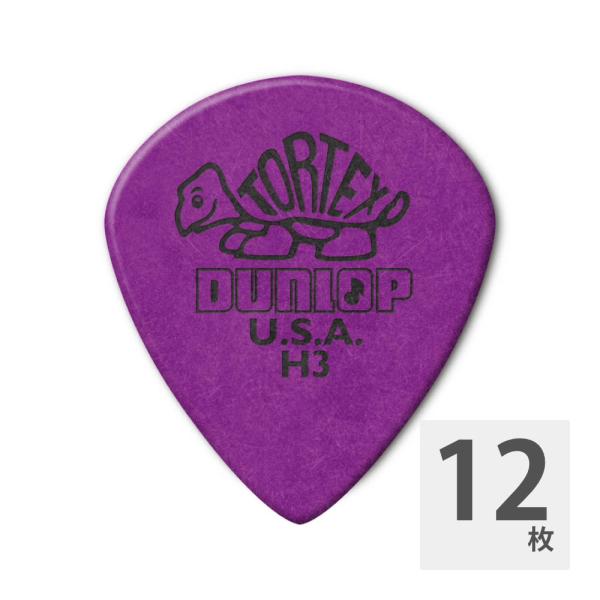 JIM DUNLOP 472RH3 TORTEX JAZZ III Sharp Purple 1.1...