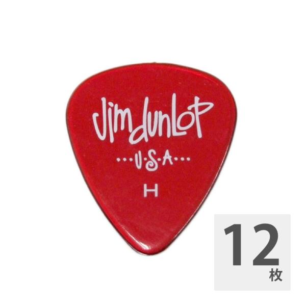 ジムダンロップ ギターピック 12枚 486R GELS HEAVY RED  JIM DUNLOP...