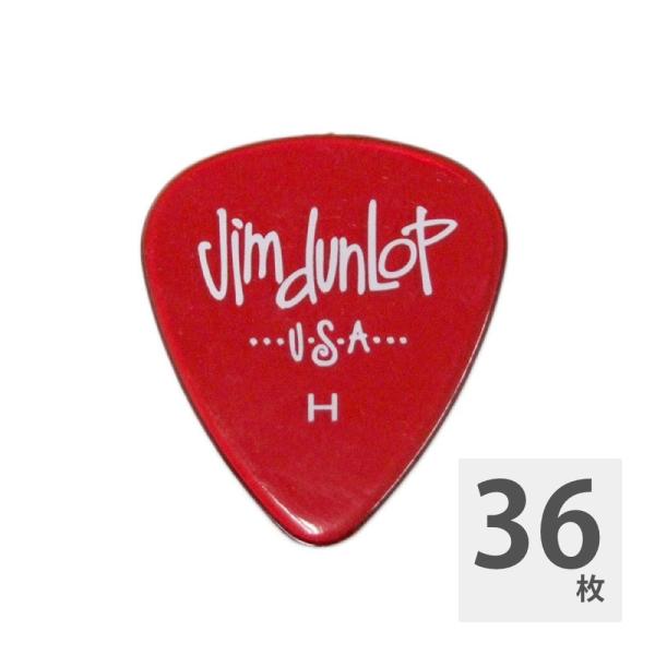 ジムダンロップ ギターピック 36枚 486R GELS HEAVY RED JIM DUNLOP ...