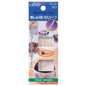 【送料無料】クロバー刺しゅう針 先丸タイプ〈細・取合せ〉 57-237