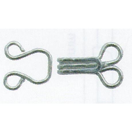 【送料無料】スプリングホック　大　白（シルバー） ソーイング ピン・前カン（ホック）