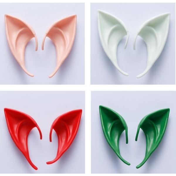 エルフ耳 コスプレ 天使 精霊 魔女 妖怪 仮装 つけ耳 左右2個セット パッケージあり 4色 肌色...