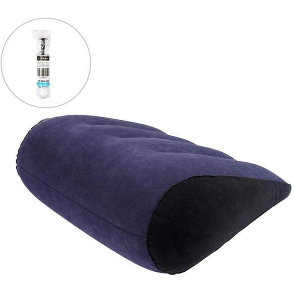 インフレータブルパッド エアクッション セックス枕 インフレート式 ポンプ付き 腰枕 足置き 多用途...
