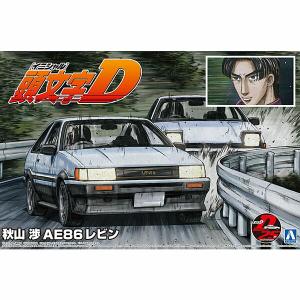 ★AE86カローラレビン3Dr ドアモール★頭文字Dハチロク★JDM旧車 青島文化教材社 アオシマ 1/24 頭文字D No.13 秋山渉 AE86レビン