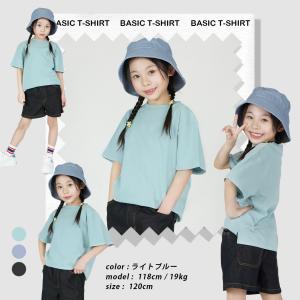キッズTシャツ シンプルTシャツ Tシャツ t...の詳細画像5