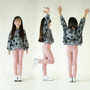 子供服 ストレッチパンツ 綿95% ロングパン...の詳細画像1