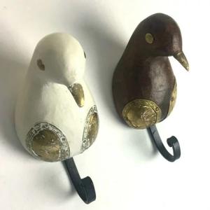 ウォールデコレーション バード S/L セット アイボリー 壁飾り