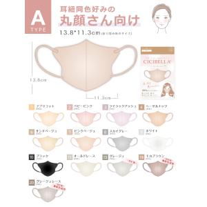 3Dマスク シシベラ マスク 不織布 立体マス...の詳細画像5