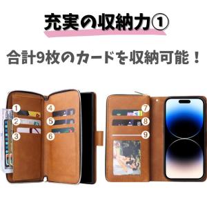 iPhone 16 ケース 手帳型 レザー 財...の詳細画像4