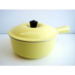 【ルクルーゼ ソースパン 黄 #18】ヴィンテージ LE CREUSET 片手鍋 18cm イエロー｜cielbleubis