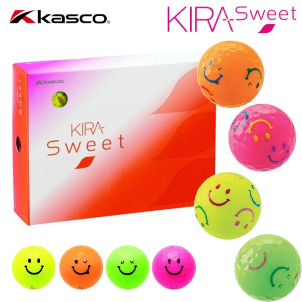 キャスコ KIRA SWEET（キラスイート）ゴルフボール 1ダース 12球入 Kasco １ダース...
