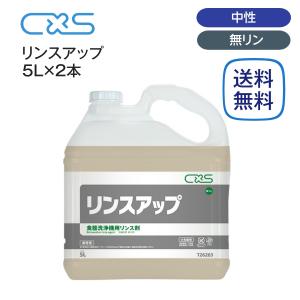 シーバイエス 食器洗浄機用リンス剤 リンスアップ 5L×2本