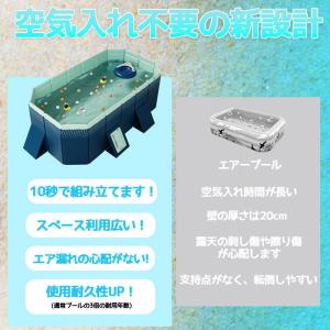 2024新型 支え板付き 折り畳み プール 家...の詳細画像3