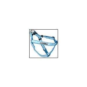 名前と電話番号が刻印可能 ティータイムIDハーネス ブルー BIRDIE バーディ