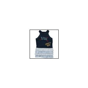 犬の服 春 夏 新作 LOVEストーンワンピース ネイビー crazy boo クレイジーブー 洋服...