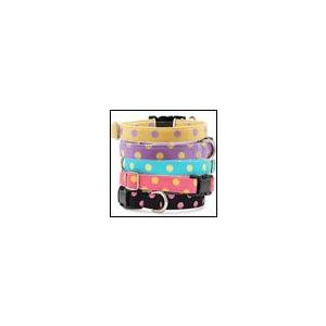 犬用首輪 ラメドットカラー 犬と生活 コットン 小型犬