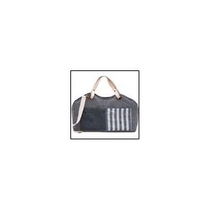 犬のキャリーバッグ ルイスドッグ Tote Bag Linen Blue Stripes Louisdog｜ciera