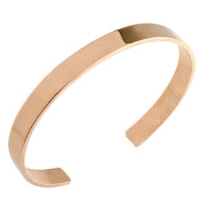 18k平打ちブレスレット メンズ バングル 18金 K18 地金 ブレスレット 幅広 平打ちバングル