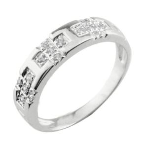 ゆきざき 指輪 メンズ レガリア ダイヤモンド リング D0.12ct 0.18ct