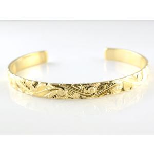 ハワイアンジュエリー バングル 18金 ハワイ...の詳細画像1