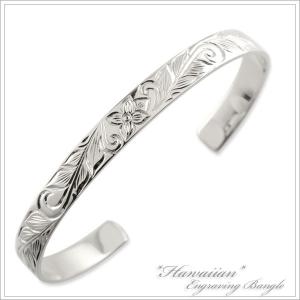 ハワイアンジュエリー バングル 18金 ハワイアン ブレスレット k18 18k