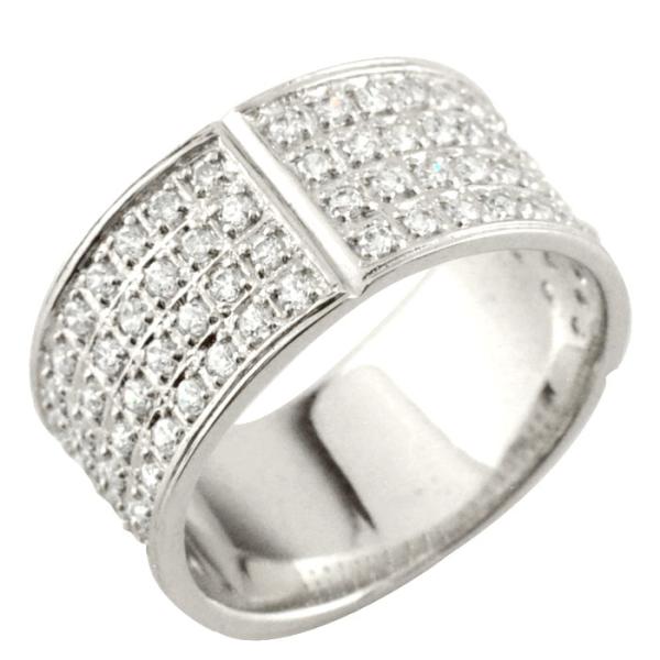 メンズ リング k18 ダイヤモンド 18金 指輪 0.80ct メンズリング 男性用 日本製 ホワ...