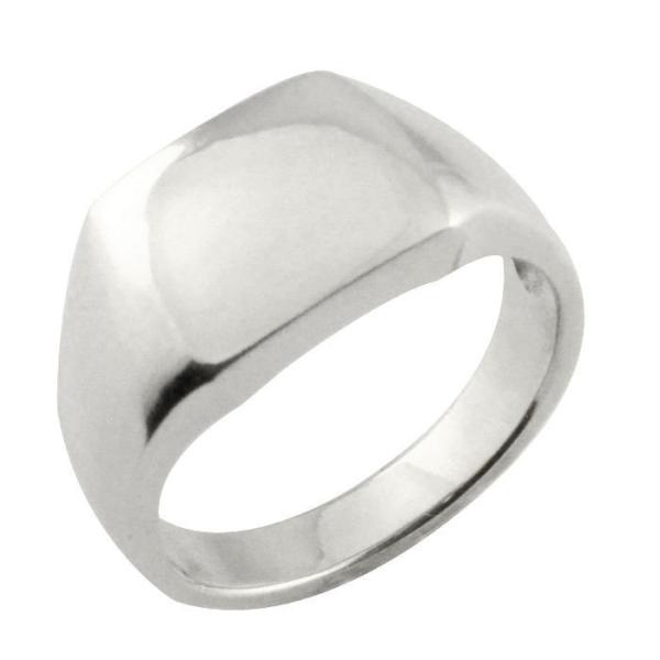 印台リング シルバー925 指輪 レディース メンズ 四角 スクエア 幅広 地金 クラシカル インダ...