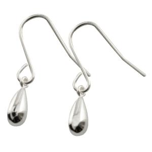 ピアス レディース 18金 フックピアス 天然石 K18 水晶 カボション