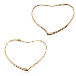 レディース フープピアス 10金 ハート k10 ピアス ホワイトゴールドk10