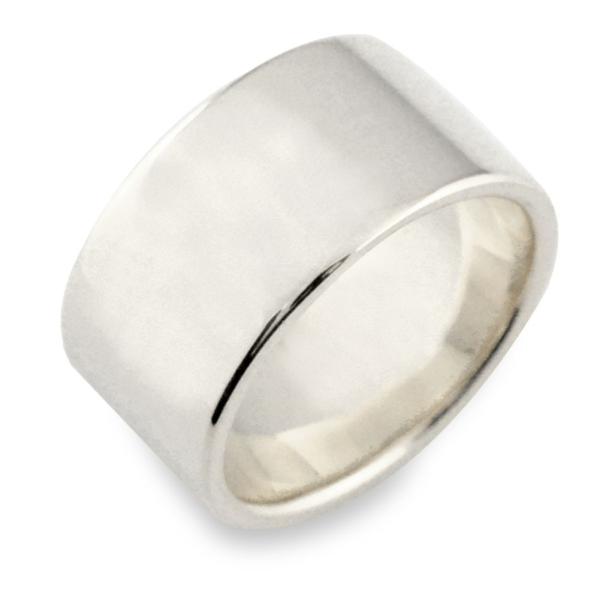指輪 シルバー 平打ちリング 幅広 10ミリ幅 sv925 シルバー925 ストレート ヒラウチ 地...
