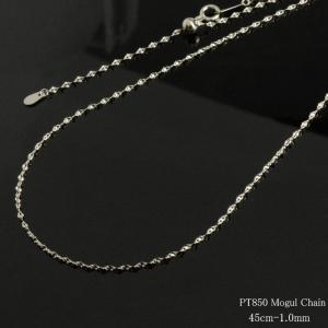 プラチナ ネックレス レディース 極細 アズキチェーン 0.5mm あすつく