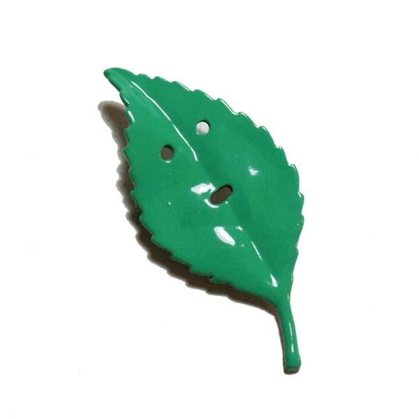 木の葉ブローチ