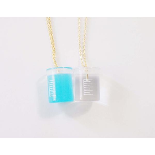 ネックレス　ビーカー　実験　アクセサリー