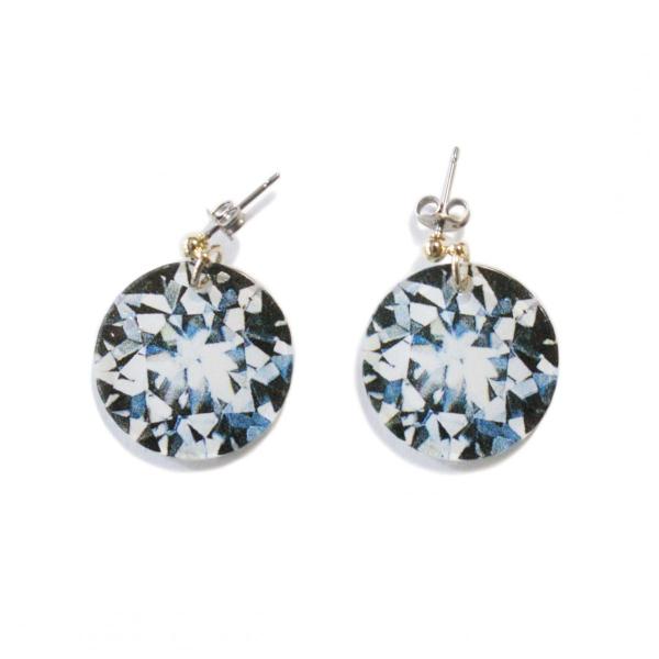 ピアス　チコラータ　宝石プリントシンプルピアス