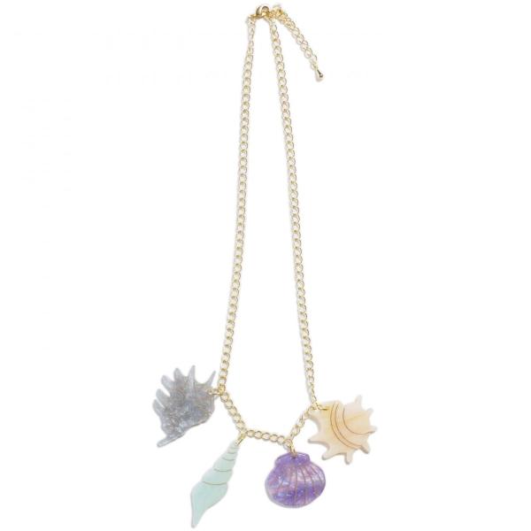 ネックレス　貝のネックレス　アクセサリー