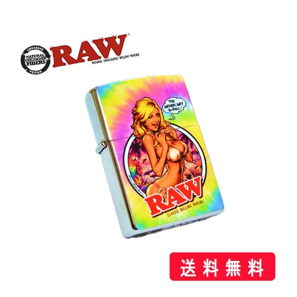 RAW 正規品  Zippo RAW ガール タイダイ ジッポー ライター オイル 喫煙具 手巻きた...